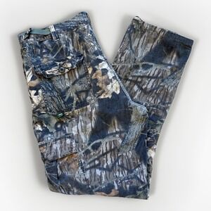Mossy Oak Pants Mens 36 x‎ 34 Jeans Break Up Camo Hunting Cargo Vtg 90s Cargo